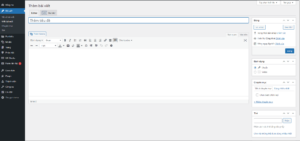 Giao diện bài viết sử dụng plugin Classic editor